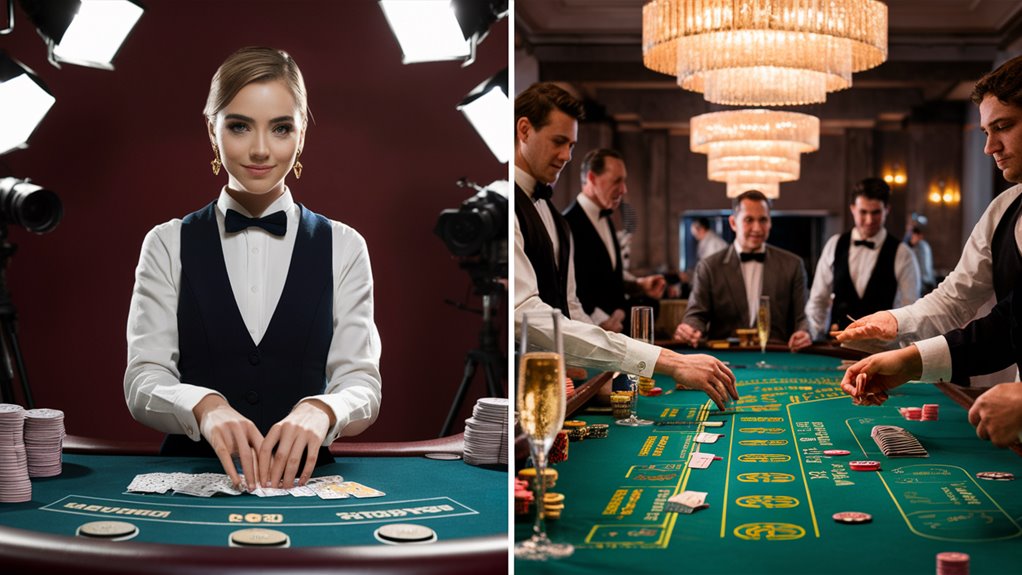 live casino gaming compared